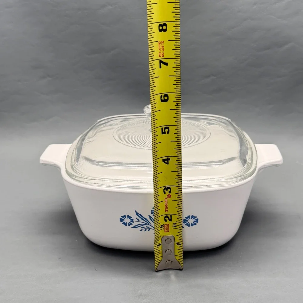 Vintage Corning Ware Blue Cornflower P-1 1/2-B 1.5 Qt Casserole w/ A-7-C Lid